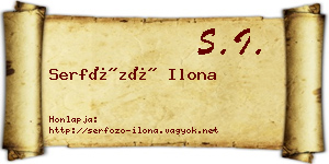 Serfőző Ilona névjegykártya